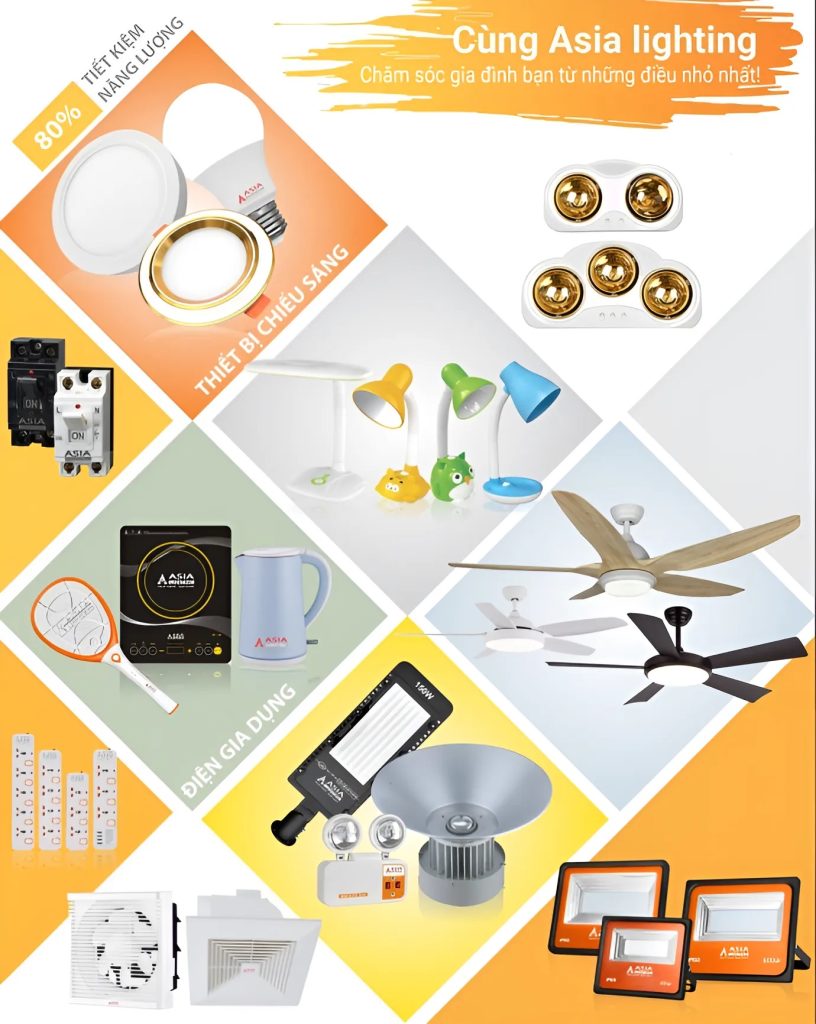 Thanh Châu phân phối sản phẩm Asia Lighting Daklak chính hãng