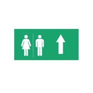 Hình chỉ hướng toilet trên NEXF-TU
