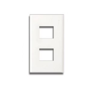 Mặt góc vuông dùng cho 2 thiết bị Full White Color Panasonic WZV7842W