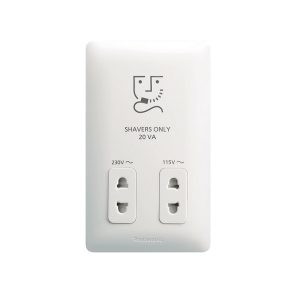 Ổ cắm chuyên dùng cho máy cạo râu Wide Series Panasonic WSBC9120SW-VN/WSBC9120W